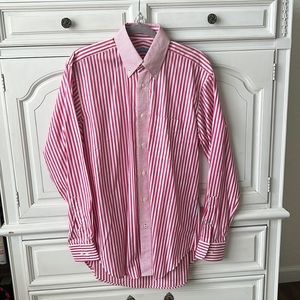J. McLaughlin Pink Pinstripe Button Down